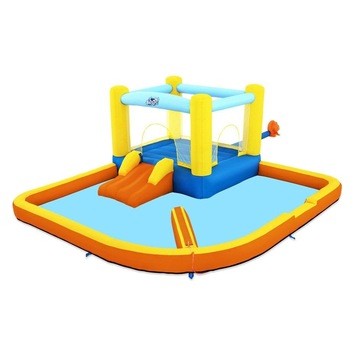 Centru de joaca cu piscina, PROCART, trambulina si tobogan, gonflabil, 365x340 cm Centru de joaca cu piscina, PROCART, trambulina si tobogan, gonflabil, 365x340 cm