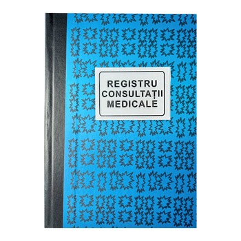 Registru consultatii A4, 200 file, Hartie offset 60gr/mp, coperta mucava caserata Registru consultatii A4, 200 file, Hartie offset 60gr/mp, coperta mucava caserata