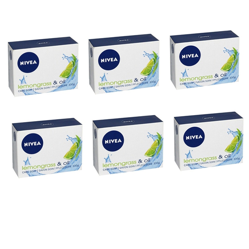 Set 6 x Sapun Solid Nivea Lemongrass & Oil, 100 g