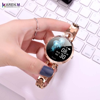 Ceas Smartwach AIX©, femei, bluetooth, monitorizarea sanatatii ritmului cardiac, tensiunea arteriala, monitorizare somn, fitness, rezistent la apa, cadran rotund elegant si delicat, auriu Ceas Smartwach AIX©, femei, bluetooth, monitorizarea sanatatii ritmului cardiac, tensiunea arteriala, monitorizare somn, fitness, rezistent la apa, cadran rotund elegant si delicat, auriu