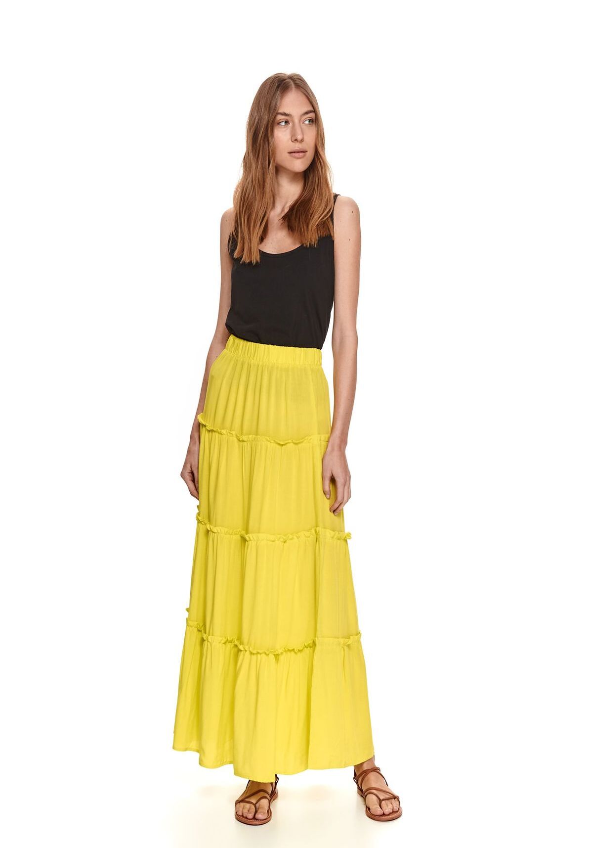 Fusta pentru femei, TOP SECRET, SSD1605, Galben