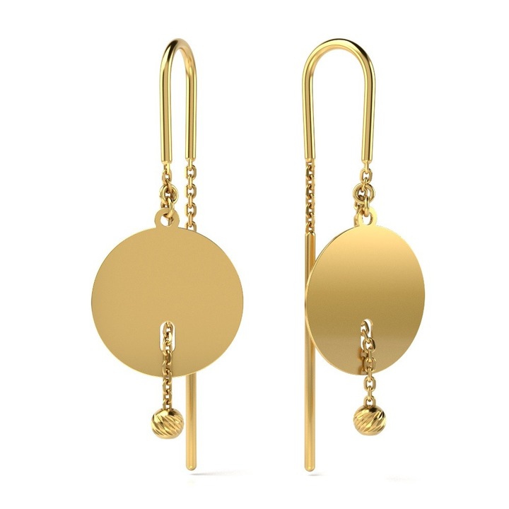 Обеци от жълто злато, Модел 32