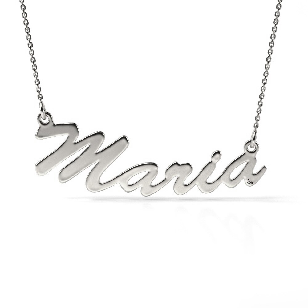 Lantisor cu pandantiv din argint model Maria