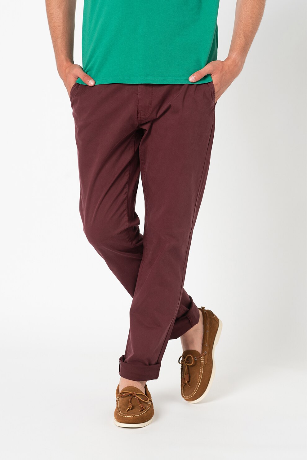 New Zealand Auckland, Pantaloni chino cu buzunare oblice Napier, Violet tyrian