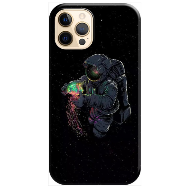 Husa silicon compatibila cu Apple iPhone 12, iPhone 12 Pro model Ocean Space, Silicon, TPU Viceversa