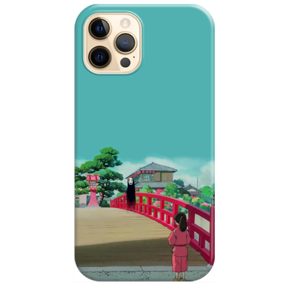 Husa silicon compatibila cu Apple iPhone 12 Pro Max model Spirited Away Bridge, Silicon, TPU Viceversa