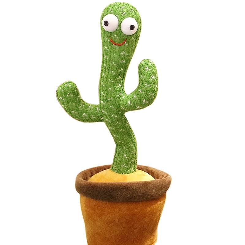 Cactus de jucarie dansator cu acumulatori , cablu USB