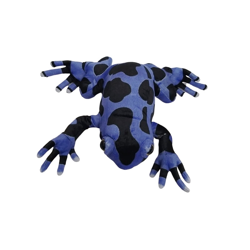 Broasca de plus indigo/negru, Nichita Impex, 40 cm