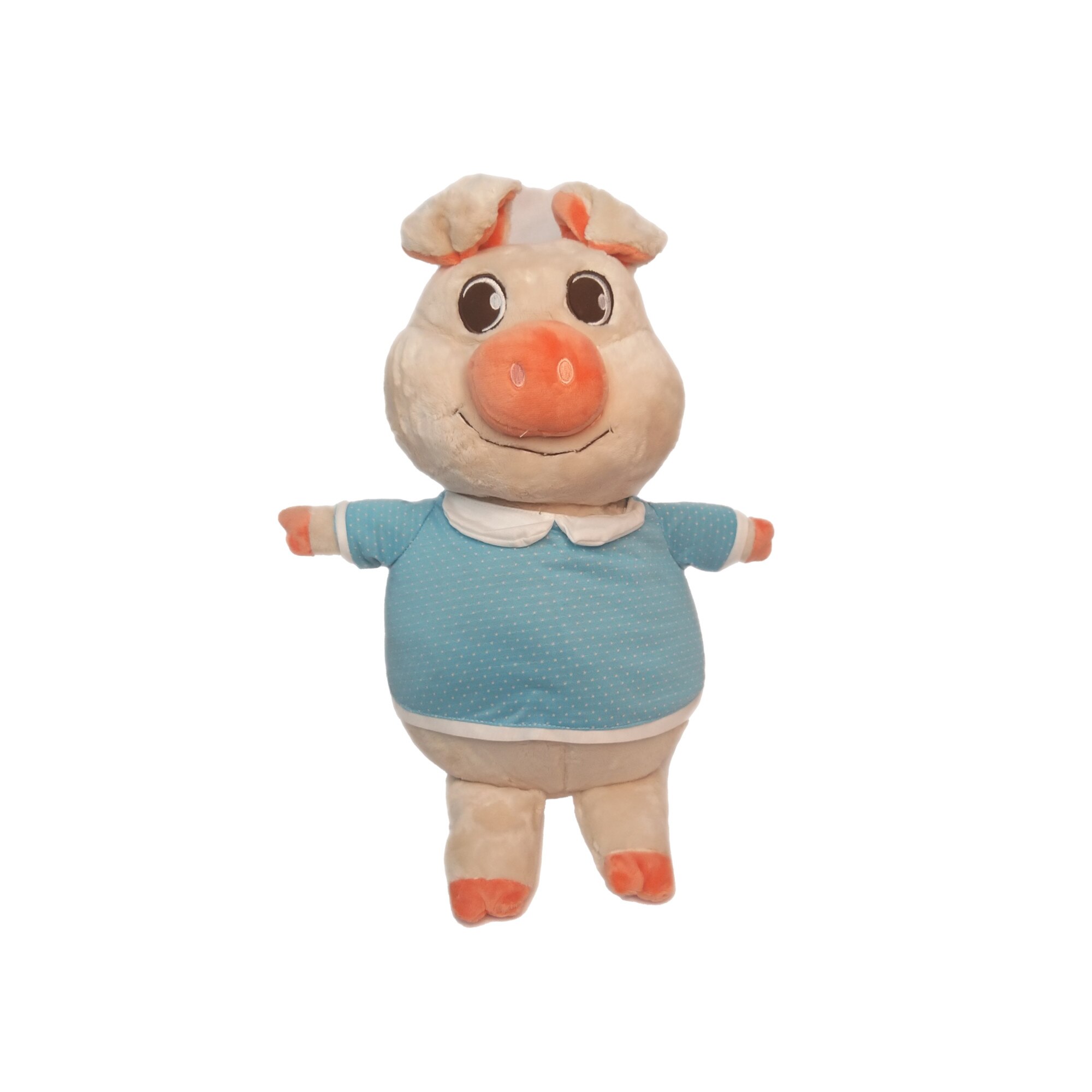 Porcusor de plus 36 cm, Nichita Impex, albastru