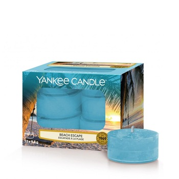 Set 12 lumanari parfumate tip pastila Beach Escape, Yankee Candle Set 12 lumanari parfumate tip pastila Beach Escape, Yankee Candle