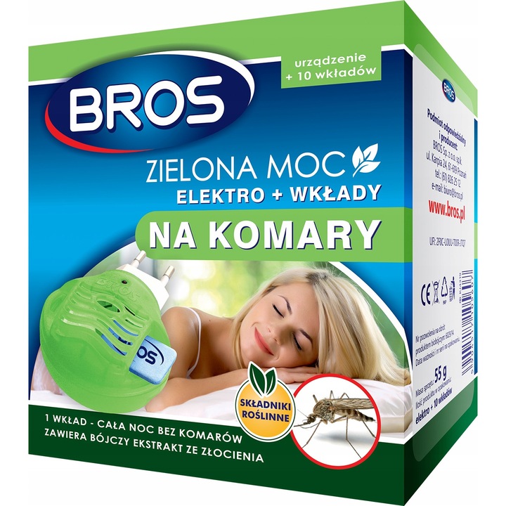 Set dispozitiv cu 10 tablete Bros Elektro ZM anti tantari