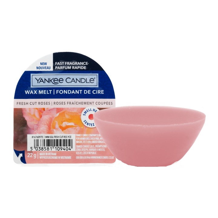 Свещ Fresh Cut Roses, Yankee Candle, Ароматна