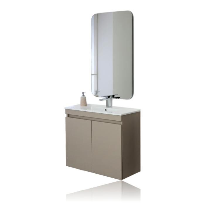 Set Mobilier de baie Pastello, suspendat, 80x37x69, bej