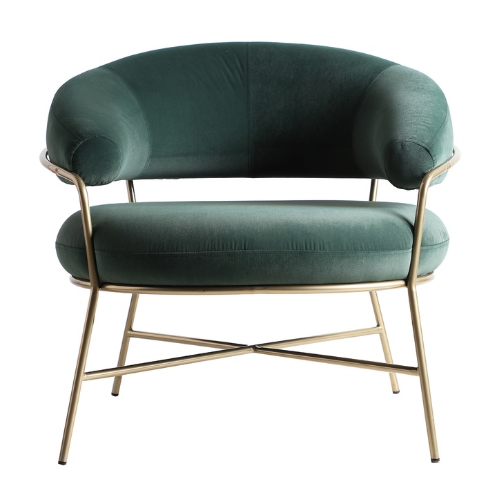 Fotoliu, LASTDECO, MIEMO, 84 × 79 × 74 cm, Verde