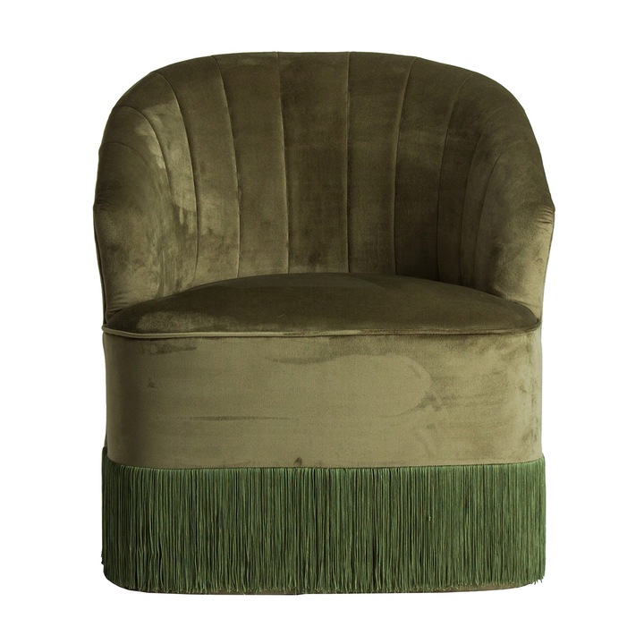 Fotoliu, LASTDECO, TREVERIS, 69 × 66 × 80 cm, Verde
