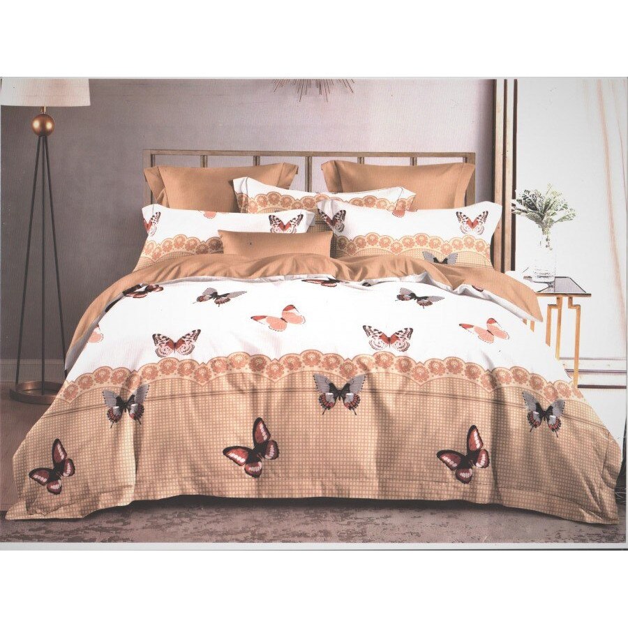 Set Lenjerie de pat dublu finet 6 piese cu Pilota 200 x 220 cm si 2 perne, Ralex Pucioasa, PFN608