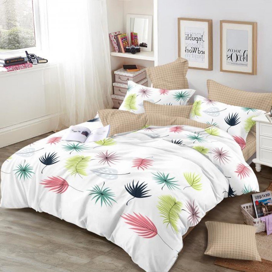 Set Lenjerie de pat dublu finet 6 piese cu Pilota 200 x 220 cm si 2 perne, Ralex Pucioasa, PFN593