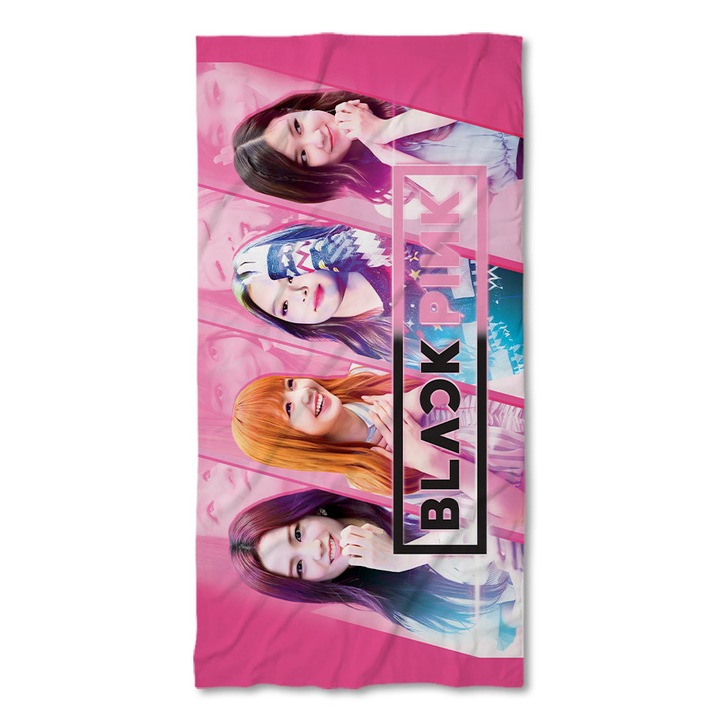 Плажна кърпа 3 Digital Limited, с дигитален печат,Blackpink три, 140x70cm