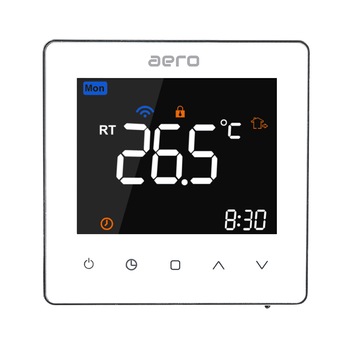 Termostat AERO TP538WHPW White, Wi-Fi, pentru Incalzire Pardoseala, Centrala Termica, Smart, Programabil, Alb Termostat AERO TP538WHPW White, Wi-Fi, pentru Incalzire Pardoseala, Centrala Termica, Smart, Programabil, Alb