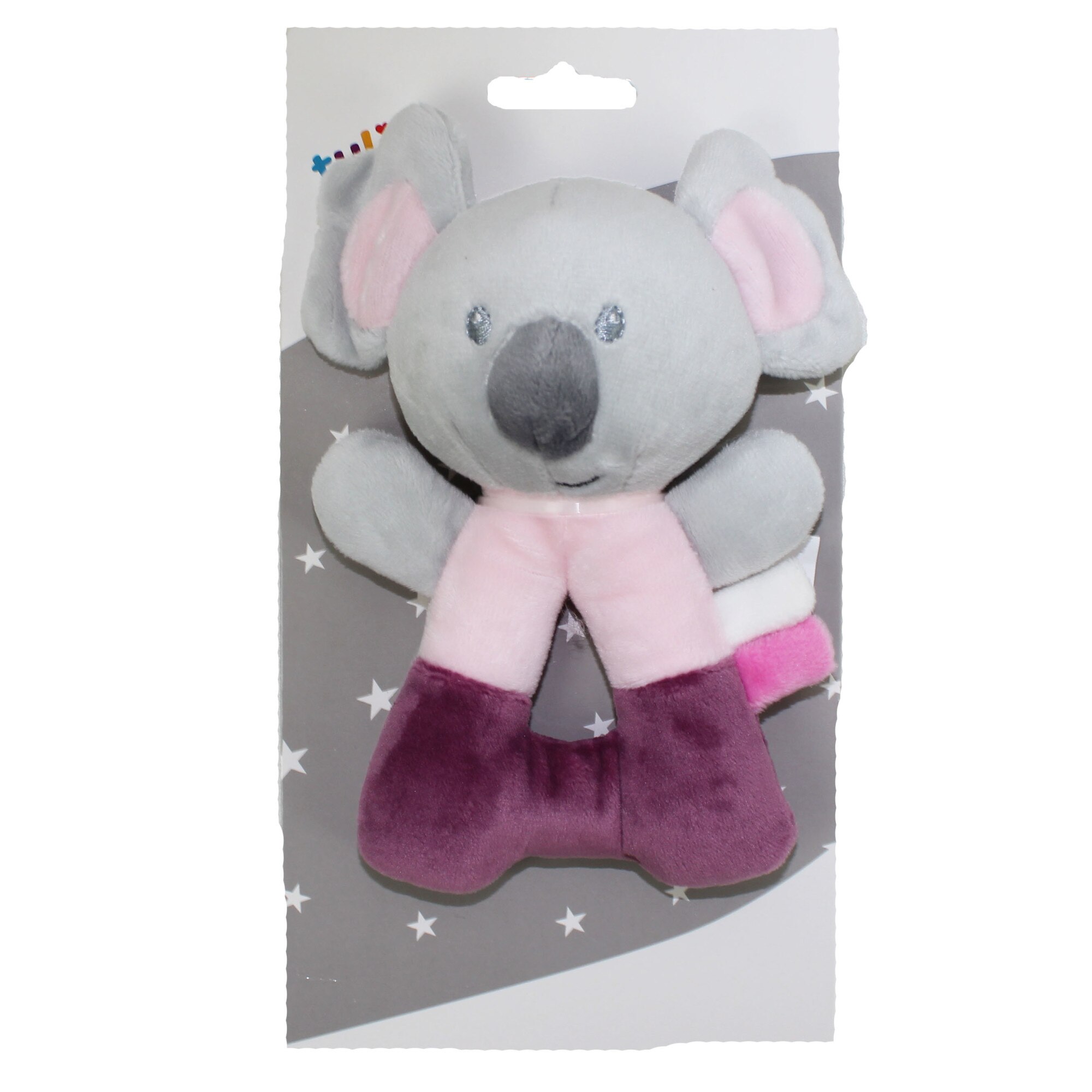 Jucarie plus, Koala, gri cu mov, 14 cm