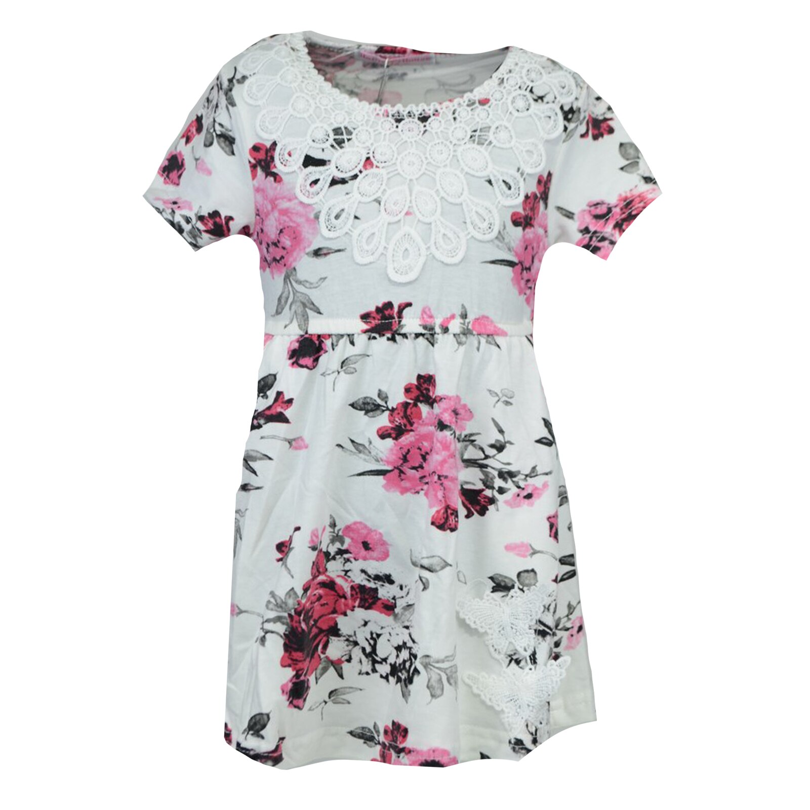 Rochie pentru fete Happy House CVC-1612-2, Alb 80 cm