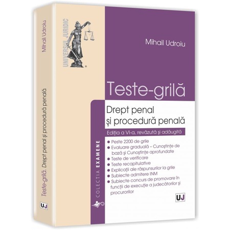 Teste Grila Drept Penal Si Procedura Penala Mihail Udroiu Emag Ro