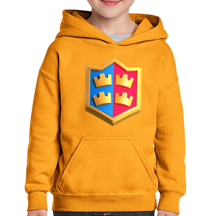 Hanorac copii Battle Clash of Clans Royale, Portocaliu