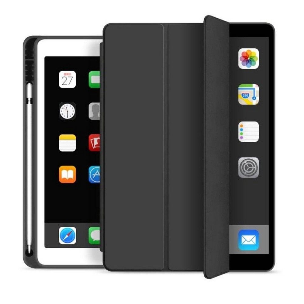Husa Tech-Protect Smartcase Pen compatibila cu iPad 10.2 inch (2019/2020/2021) Black