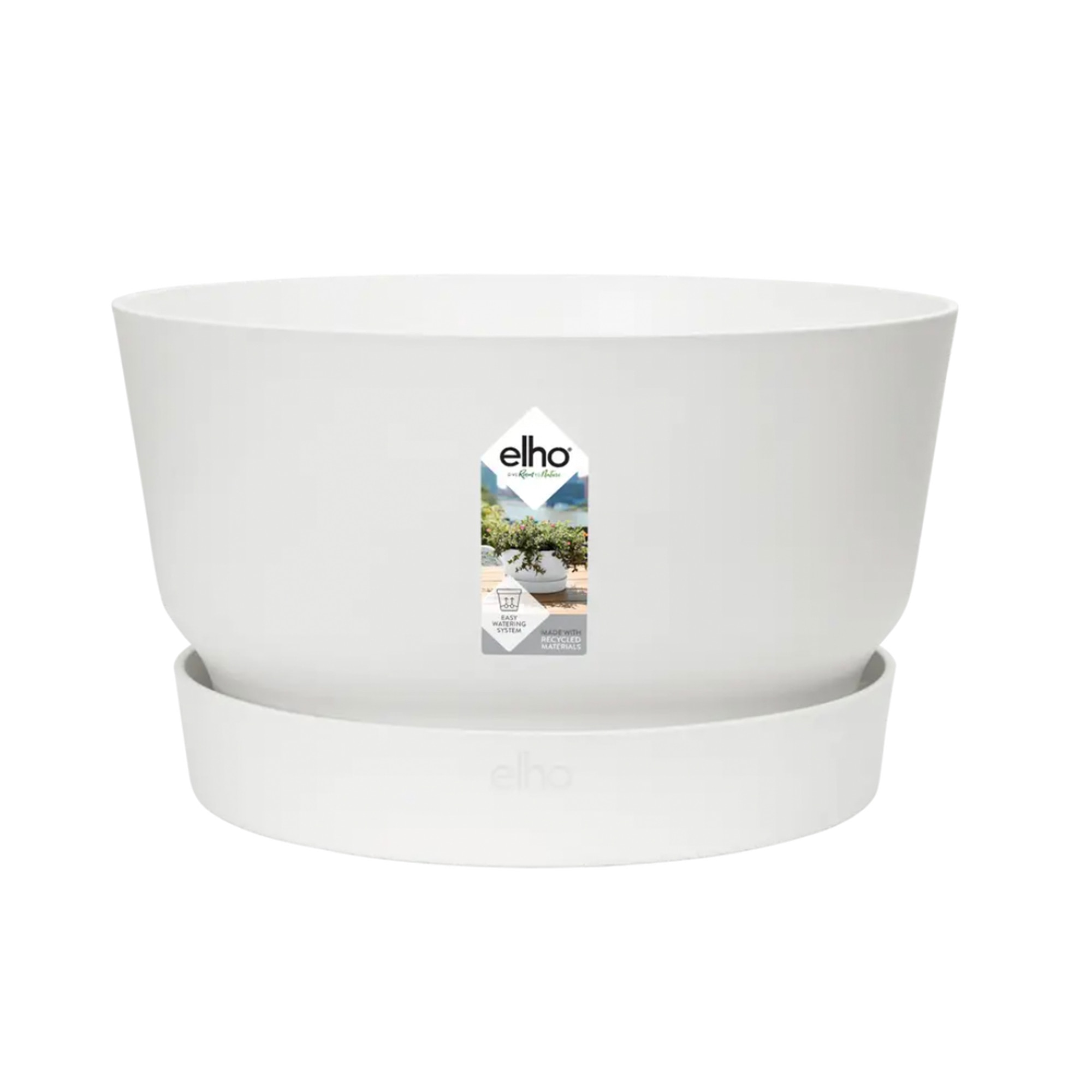 Ghiveci Greenville Bowl cu diametrul de 33 cm, culoarea Alb
