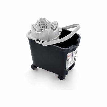 Galeata pentru Mop cu Storcator Automat Rayen 14 L 38,5 x 39 x 25,5 cm Gri Galeata pentru Mop cu Storcator Automat Rayen 14 L 38,5 x 39 x 25,5 cm Gri