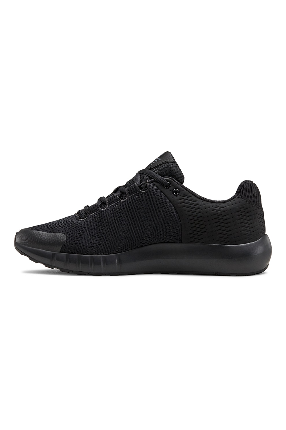 Under Armour, Pantofi de plasa cu aspect tricotat pentru alergare Micro G® Pursuit BP, Negru