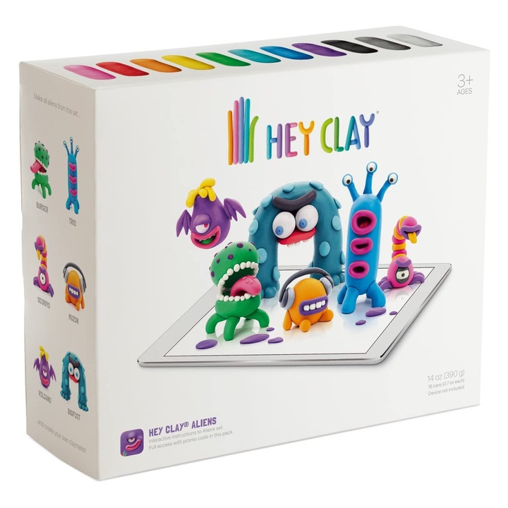 Set creatie 18 buc Hey Clay Extraterestri