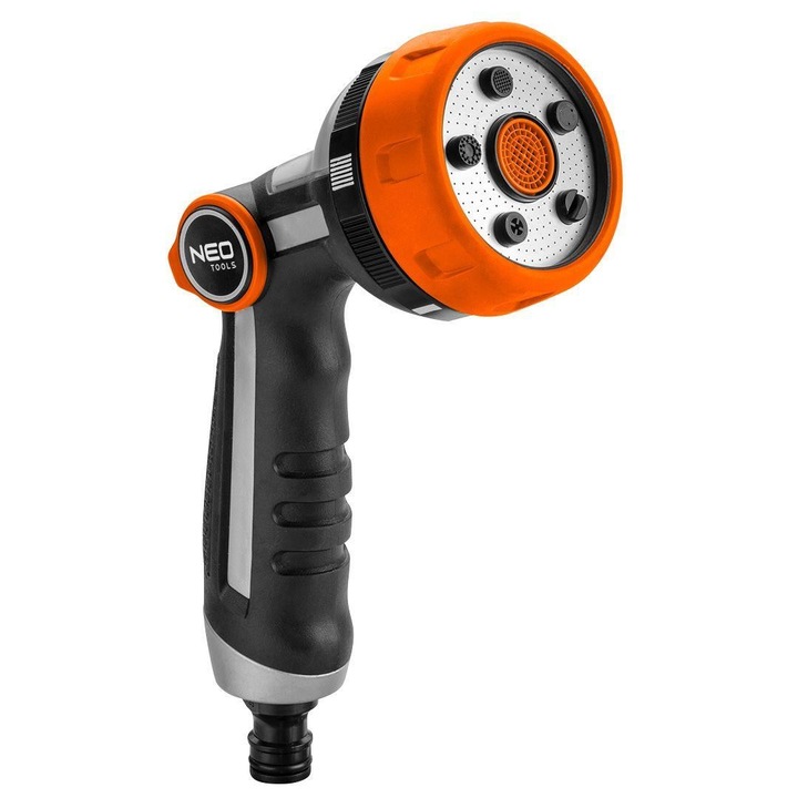 Градински пистолет за пръскане тип душ, 5 режима, със заключване, NEO