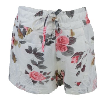 Pantaloni scurti pentru fete Happy House CVC-1602-2, Roz 128 cm Pantaloni scurti pentru fete Happy House CVC-1602-2, Roz 128 cm
