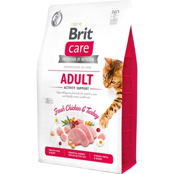 Hrana uscata pentru pisici Brit Care GF, Adult Activity Support, 2 Kg Hrana uscata pentru pisici Brit Care GF, Adult Activity Support, 2 Kg