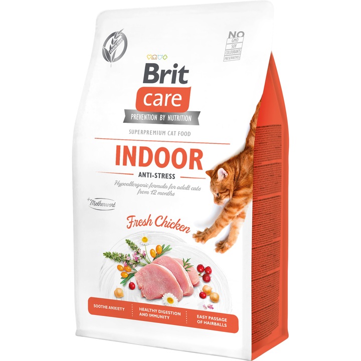 Hrana uscata pentru pisici Brit Care GF, Anti-Stress, 400 g