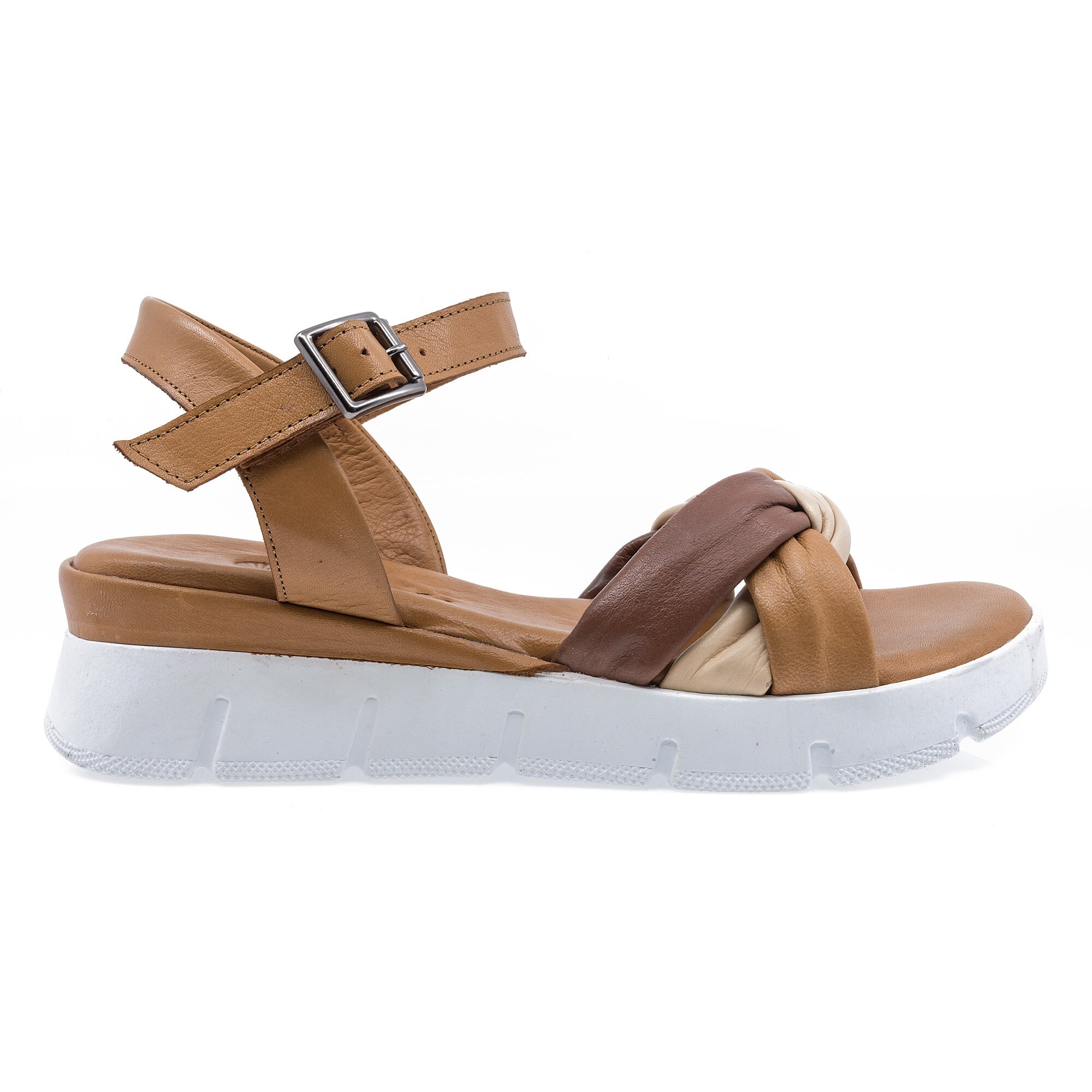 Sandale dama, Caspian, Cas-HY-1505, casual, piele naturala, Multicolor