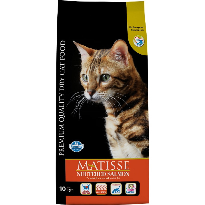 Hrana uscata pentru pisici Matisse Neutered, Somon, 10 kg