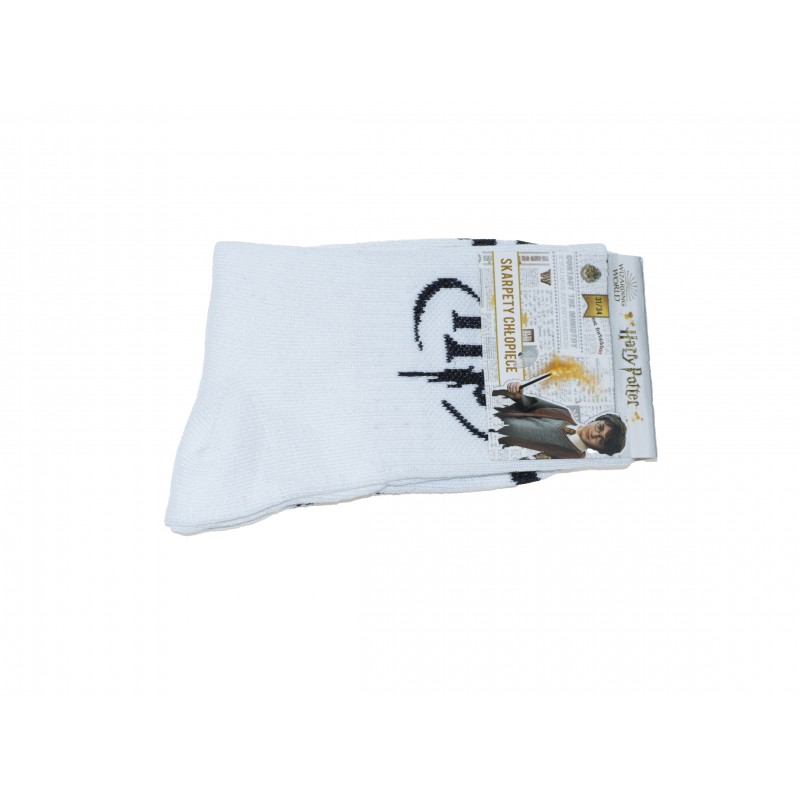 Sosete Harry Potter Golden Snitch , Marime 31-34EU, Alb