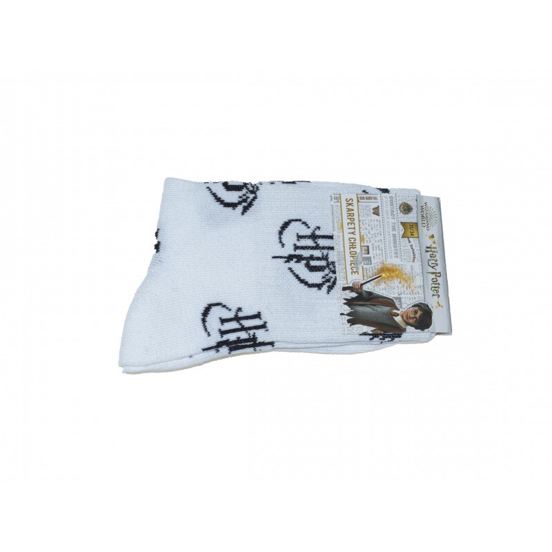 Sosete Harry Potter Golden Snitch V2 , Marime 31-34EU, Alb