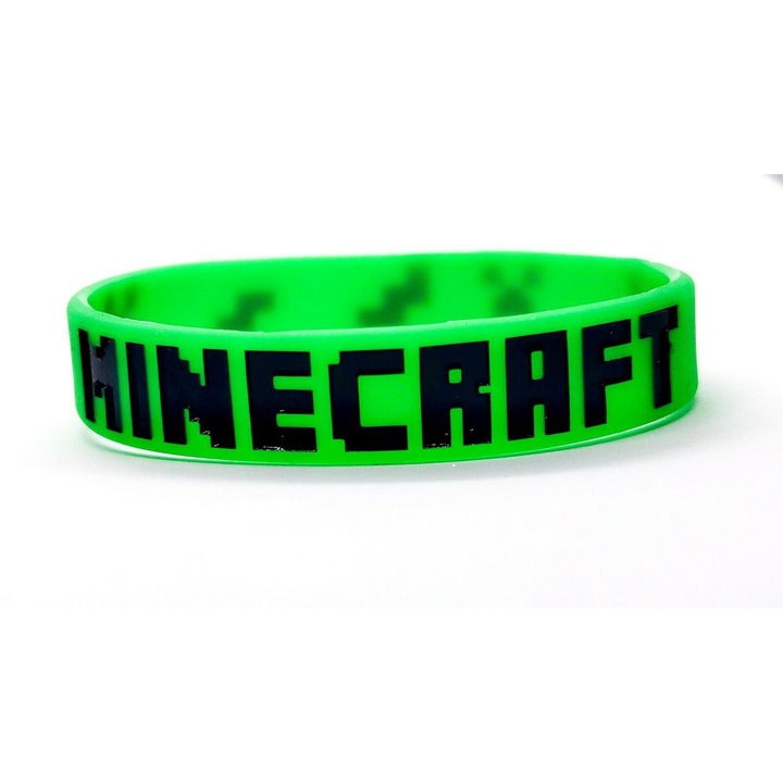 Minecraft Karkötő, szilikon, zöld
