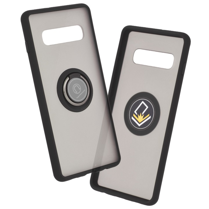 Telefon tok Samsung Galaxy S10 Plus-hoz, Glinth, Techsuit, fekete