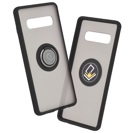 Husa pentru Samsung Galaxy S10 Plus cu inel, Glinth+ SKYDDAR - Negru