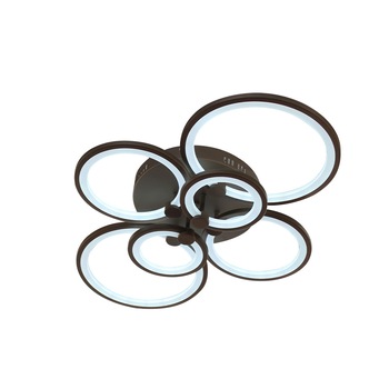 Lustra LED STARKE cu aplicatie pentru telefon, 2.4 GHz, intensitate reglabila, lumina calda/neutra/rece, acril interior, maro, 160W Lustra LED STARKE cu aplicatie pentru telefon, 2.4 GHz, intensitate reglabila, lumina calda/neutra/rece, acril interior, maro, 160W