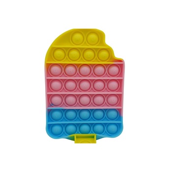 Jucarie antistres din silicon, Pop it Now and Flip It, Inghetata, Model 2, Multicolor Jucarie antistres din silicon, Pop it Now and Flip It, Inghetata, Model 2, Multicolor