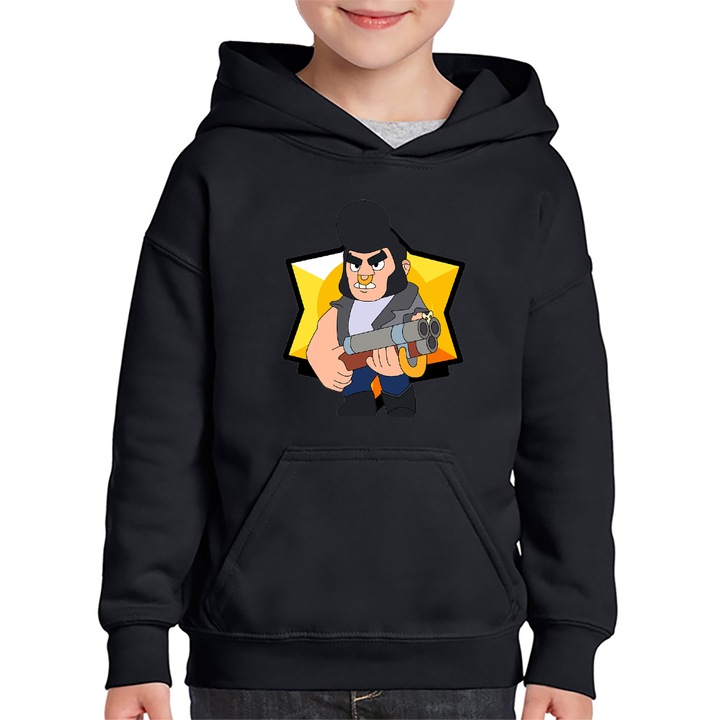 Hanorac copii Bull Brawl Stars Fortnite, Negru