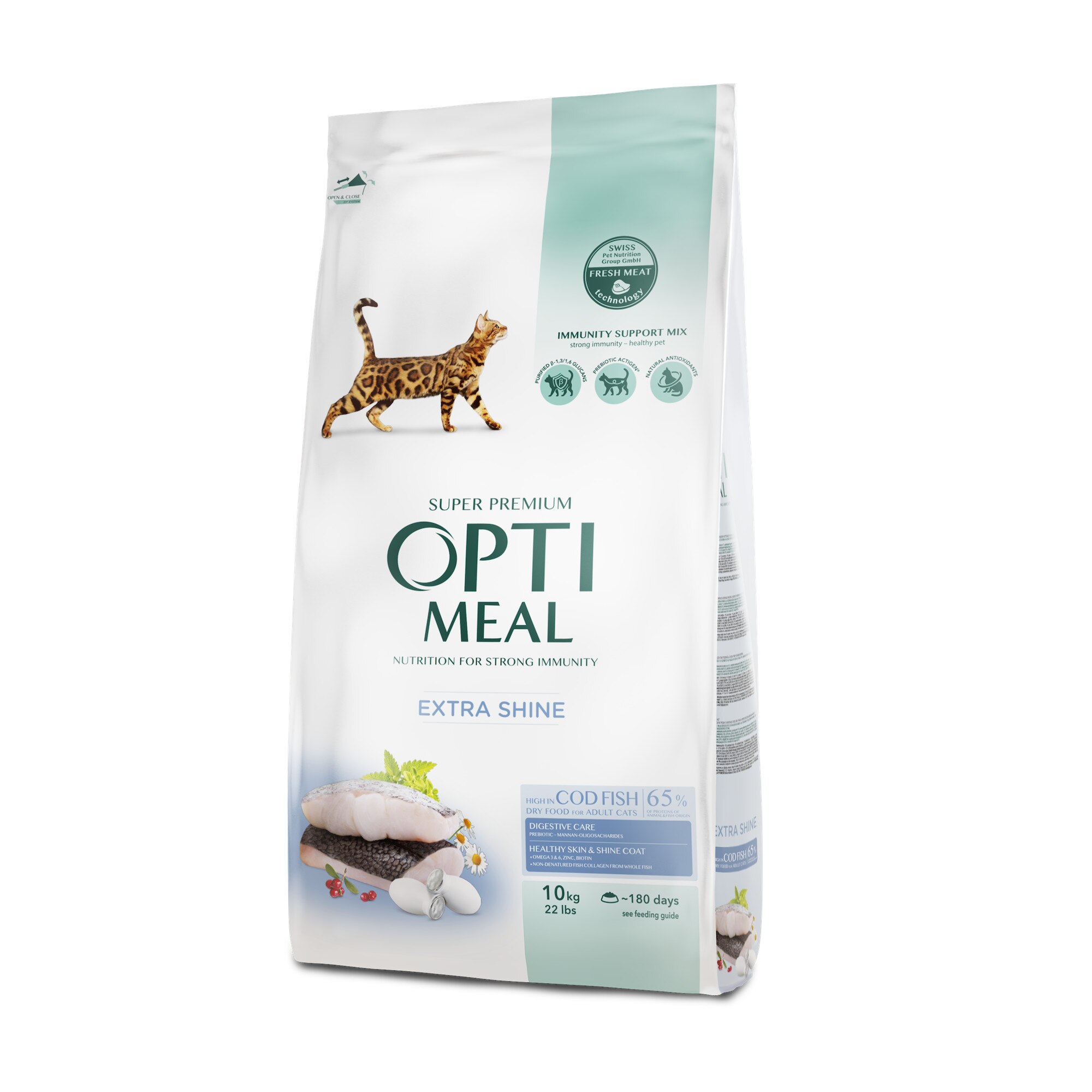 Hrana uscata completa pentru pisici Optimeal - continut ridicat de cod, 10kg