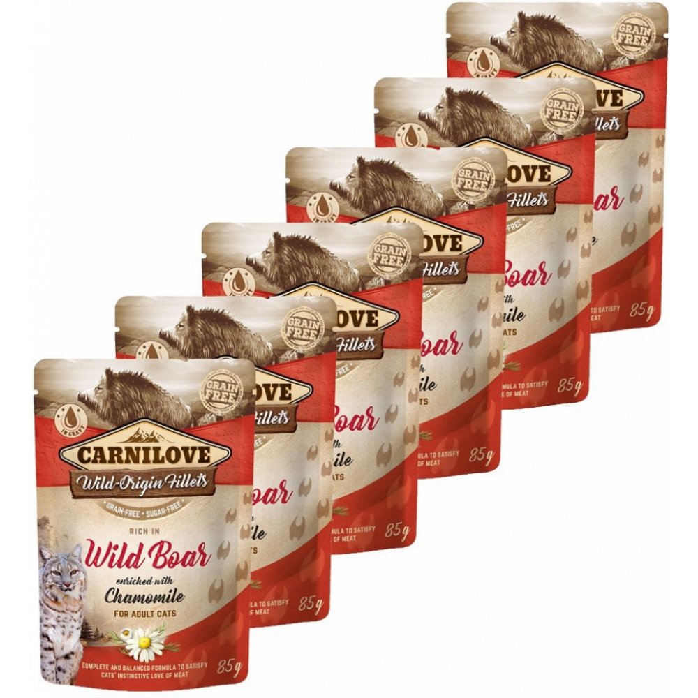 Hrana umeda pisici Carnilove Cat Mistret si Musetel 6 x 85 gr