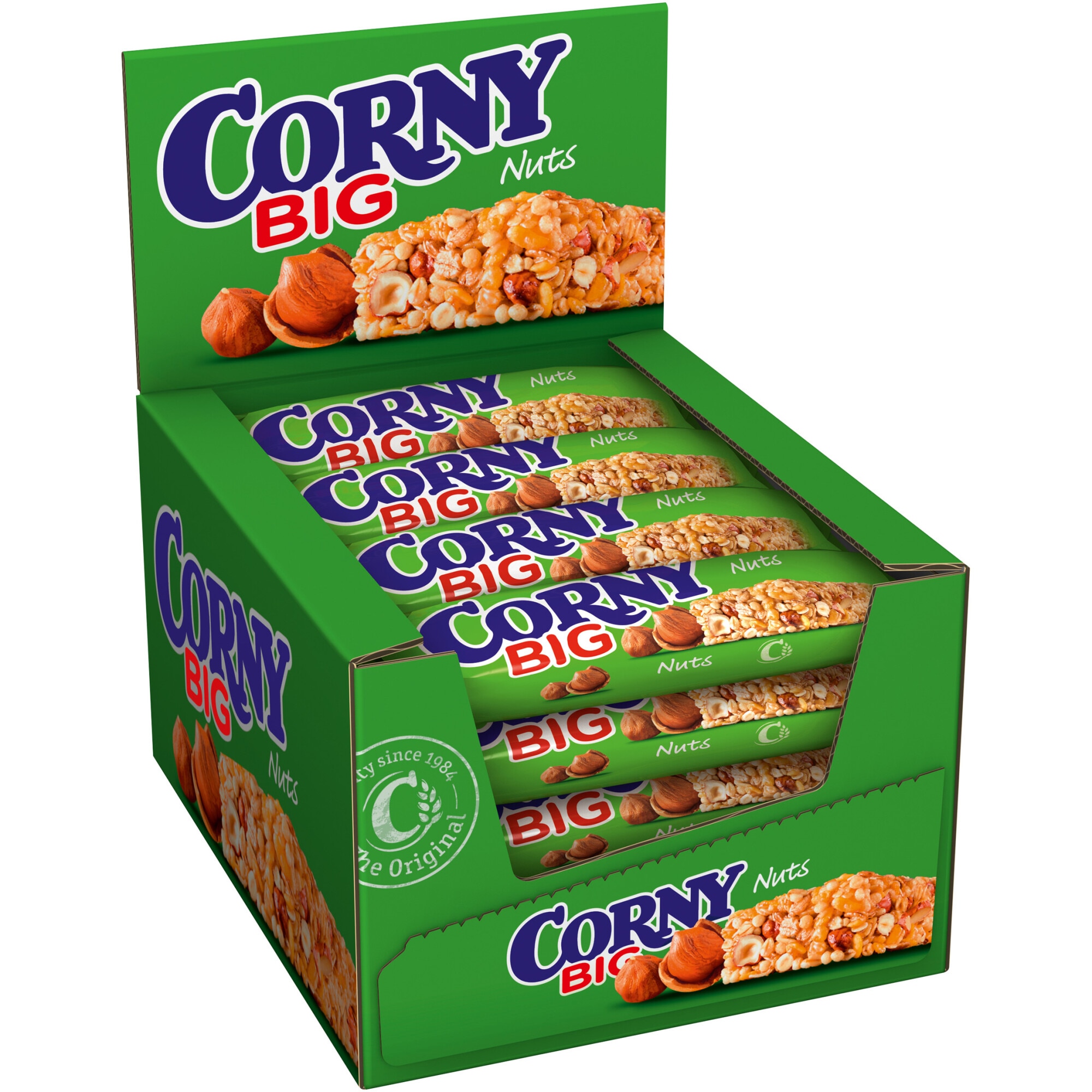 Baton de cereale cu alune Corny Big, 24buc x 50g