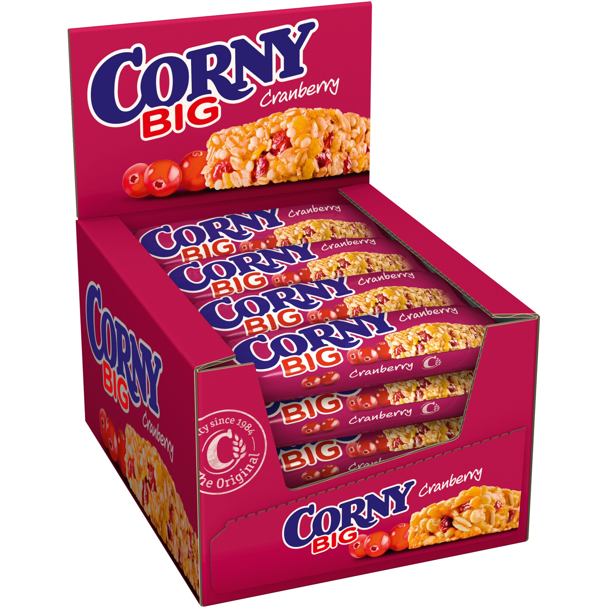 Baton de cereale cu merisoare Corny Big, 24buc x 50g